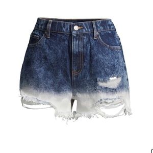 No Boundaries Destructed Tie-Die Mom Short